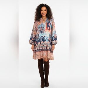 Stunning Unbranded Boho Colorful Patchwork Dress EUC